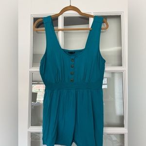 Torrid Teal Blue Flocked Cami Tank Top 1